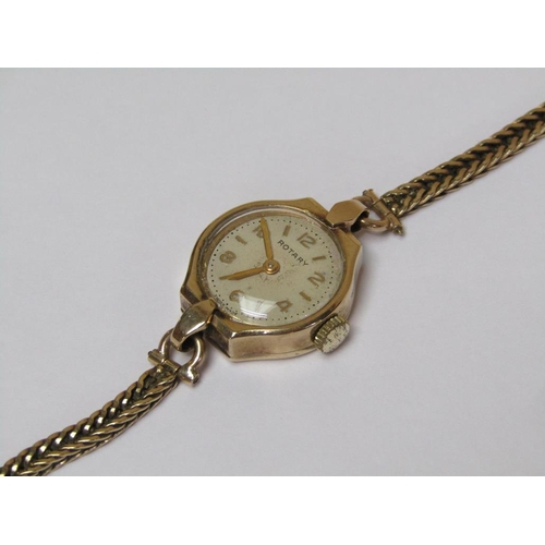 1478 - 9CT GOLD LADIES ROTARY WATCH, 9.2g