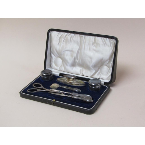 1731 - BOXED SILVER MANICURE SET