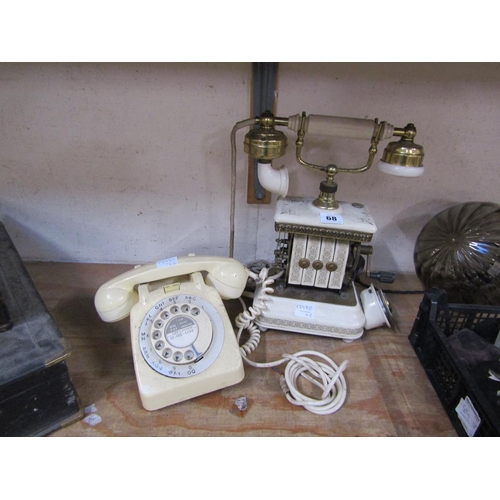 68 - TWO VINTAGE TELEPHONES