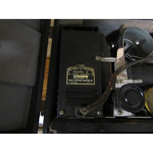 89 - VINTAGE PROJECTOR, BINOCULARS AND SCOPE