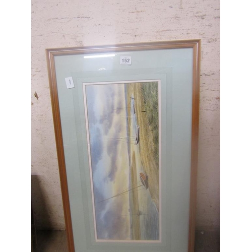 152 - FRAMED AND UNFRAMED PICTURES AND PRINTS TO INC WATERCOLOURS