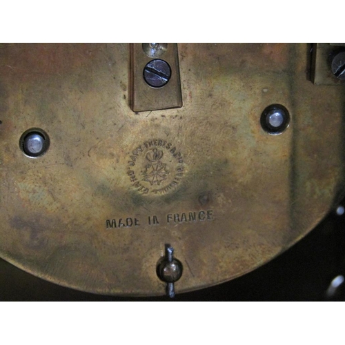 17 - A late 19c lantern clock with French Japy Freres movement.  The brass case is of traditional form wi... 