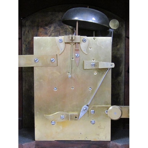 18 - A mid 19c English double fusee bracket clock, the silvered brass dial signed Adams, 84 Cannon St, Lo... 