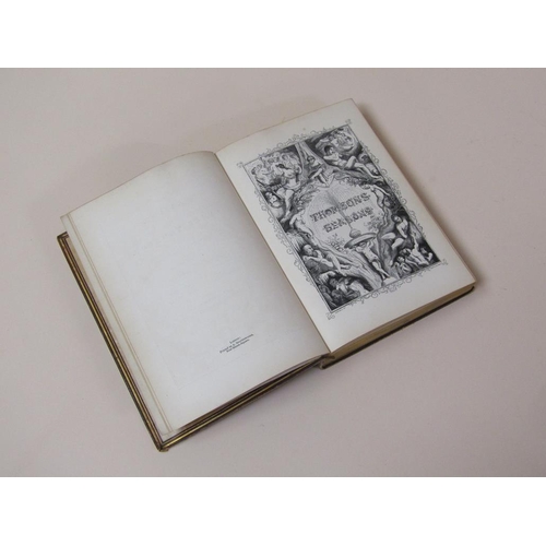 2 - A book - The Seasons by James Thomson with engraved illustrations, printed in London 1842, tooled le... 