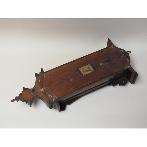 23 - A late 19c Austrian single weight Vienna regulator in a small serpentine walnut case.  The movement ... 