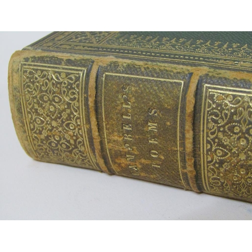 3 - A book - The Poetical Works of Thomas Campbell, printed London 1843, gilt tooled leather bound.