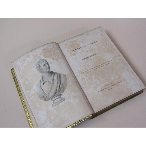 3 - A book - The Poetical Works of Thomas Campbell, printed London 1843, gilt tooled leather bound.