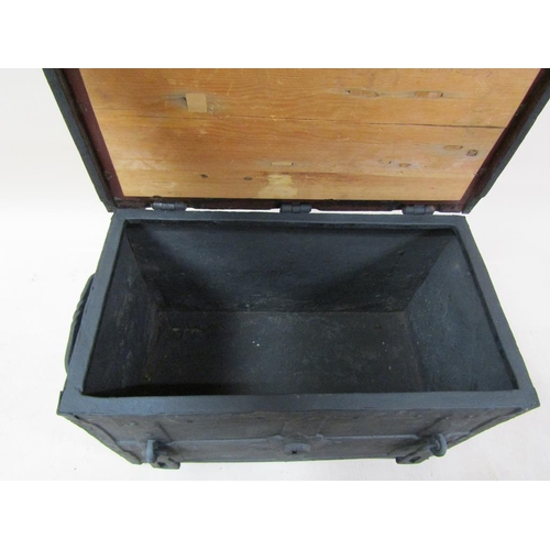 45 - A metal chest, being a replica of a chest made in the year 1200 for the purpose of containing Royal ... 