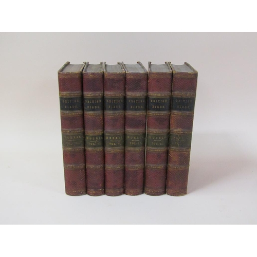 7 - Six books - A History of British birds by Rev. F. O. Morris BA, being volumes I to VI inclusive, pri... 