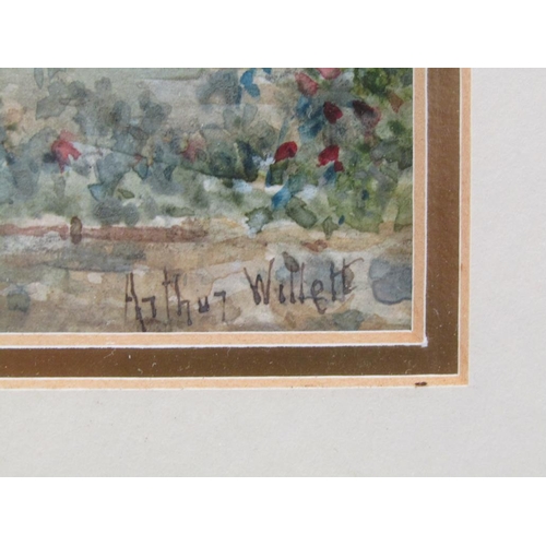 1211 - ARTHUR WILLETT CLOVELLY SIGNED WATERCOLOUR, F/G 34 x 25 cms