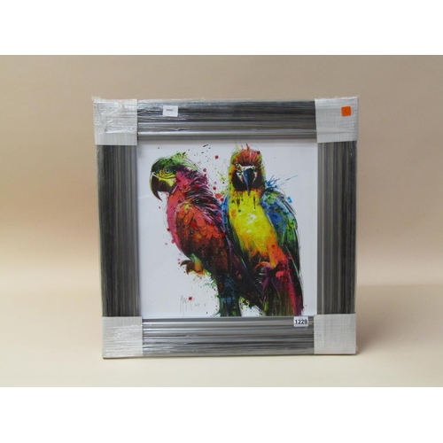 1229 - MURCIANO 2017 - TWO PARROTS F/G 38 x 39cms