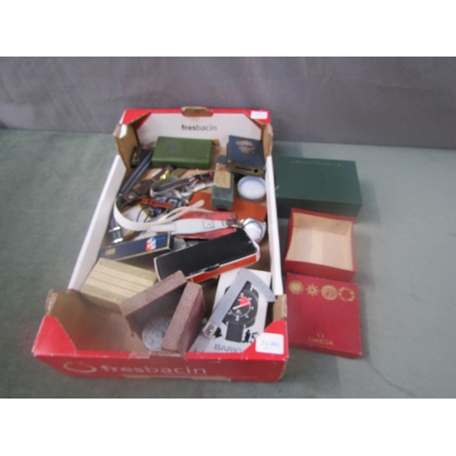 1293 - BOX OF CLOCKS AND WATCHES