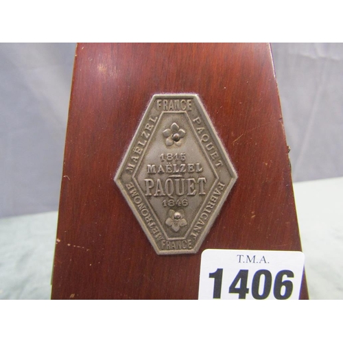 1406 - FRENCH METRONOME, 23CM H