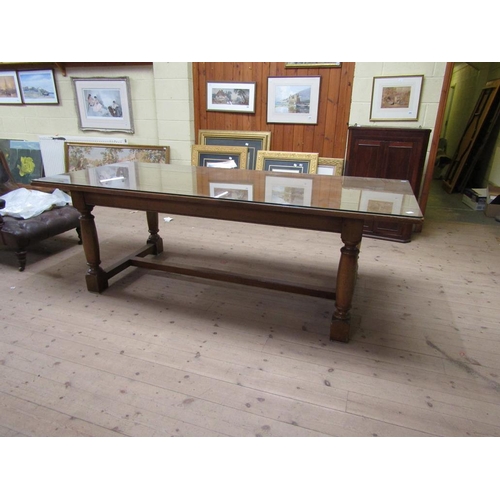 1823 - LARGE OAK REFECTORY TABLE