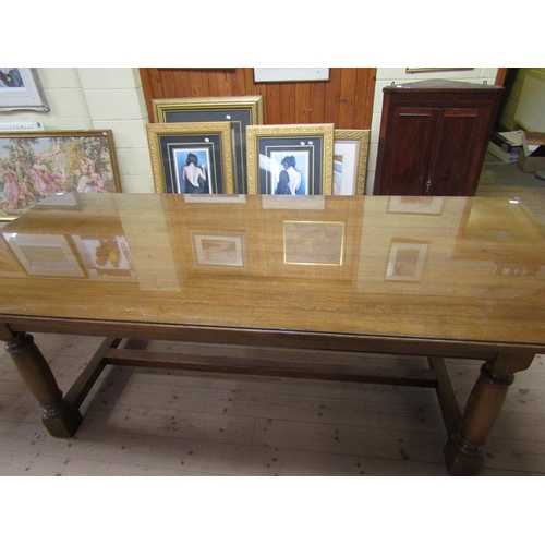 1823 - LARGE OAK REFECTORY TABLE