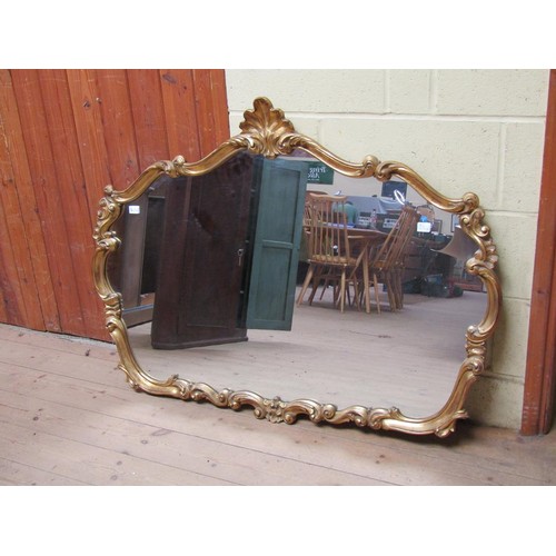 1211A - GILT FRAMED FOLIATE MIRROR