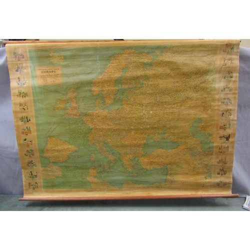 1289 - STANFORDS GENERAL MAP OF EUROPE, 120CM W