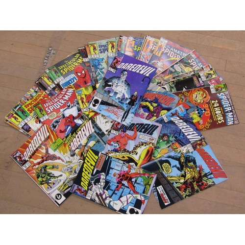 1321 - TWO BOXES OF COMICS - SPIDERMAN ETC