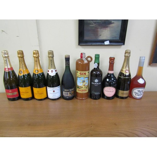 1291 - BOX OF ALCOHOL TO INCL CHAMPAGNE