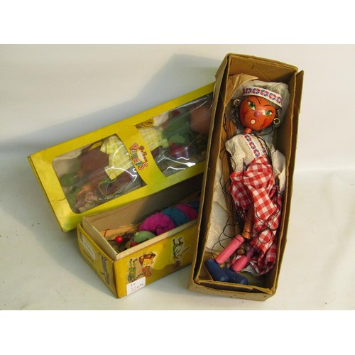 1319 - THREE BOXED PELHAM PUPPETS