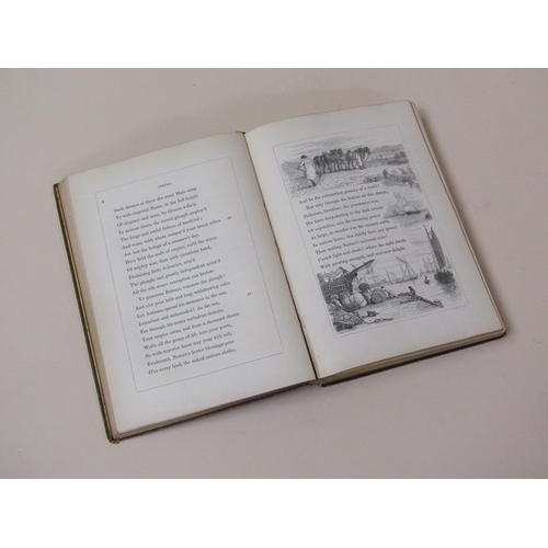 2 - A book - The Seasons by James Thomson with engraved illustrations, printed in London 1842, tooled le... 