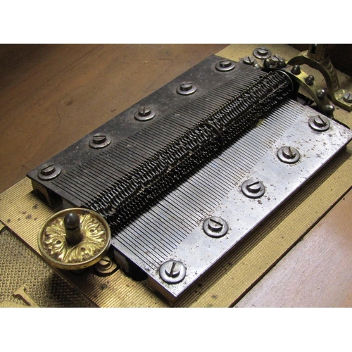 25 - A late 19c German polyphon retailed by Imhof & Mukle of New Oxford St. London.  It is contained in a... 