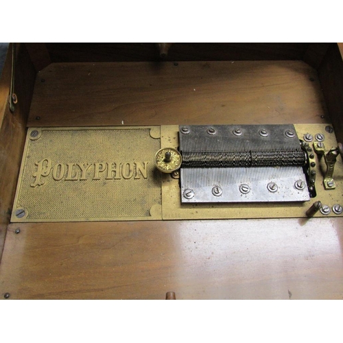 25 - A late 19c German polyphon retailed by Imhof & Mukle of New Oxford St. London.  It is contained in a... 