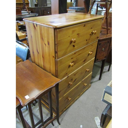 621 - PINE FOUR DRAWER CHEST