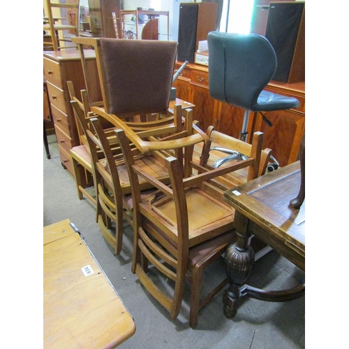 626 - SEVEN OAK DINING CHAIRS