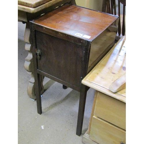 675 - 19c MAHOGANY POT CUPBOARD