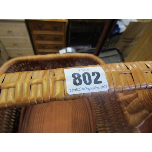 802 - QTY OF WICKER BASKETS