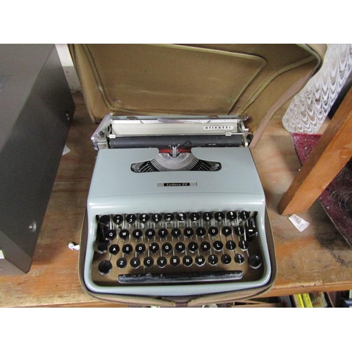 120 - OLIVETTI VINTAGE PORTABLE TYPEWRITER