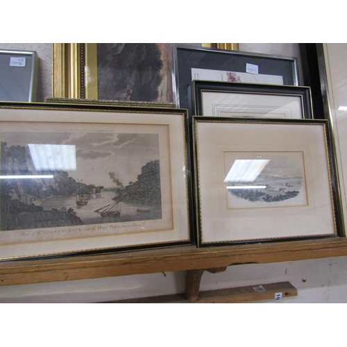 169 - FRAMED ENGRAVINGS, OILS ETC,