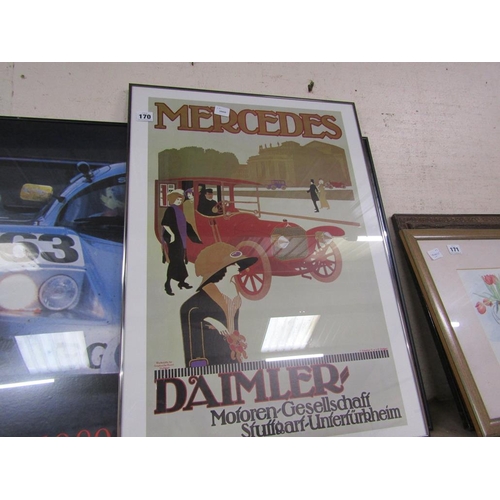 170 - FRAMED MOTORING PRINTS AND POSTERS