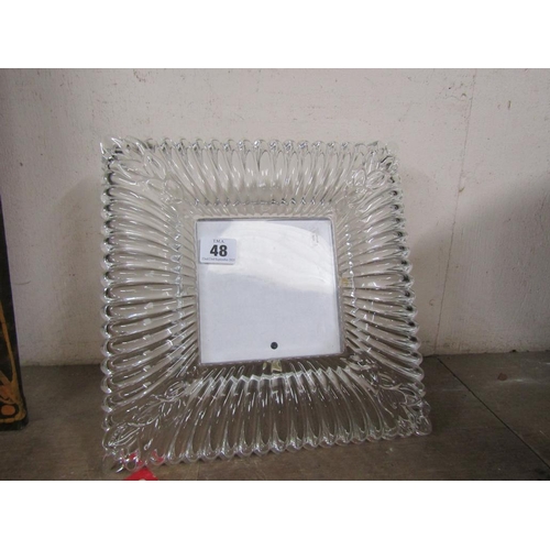 48 - CRYSTAL EASEL PHOTO FRAME