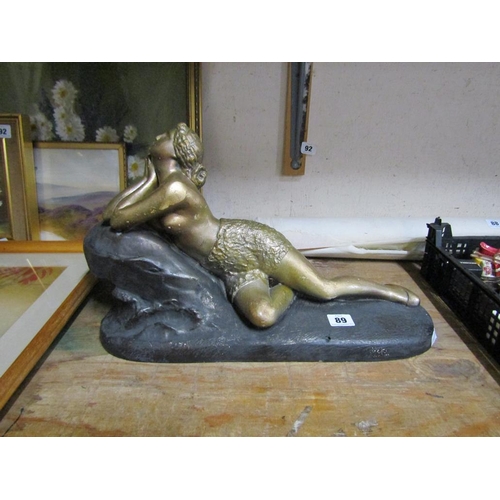 89 - LARGE GILDED FIGURE OF A NUDE