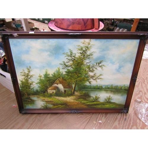 224 - TWO FRAMED OILS