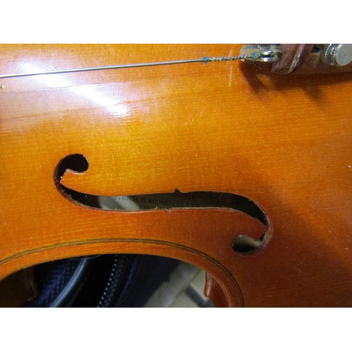 236 - VIOLIN, CASE AND BOW - 55cms total length, 33.5cms body