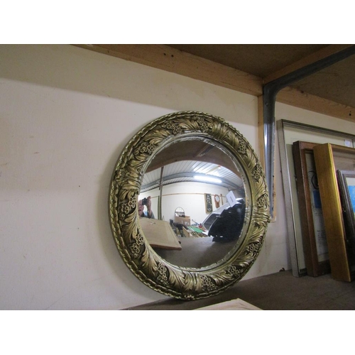 467 - GILT FRAMED MIRROR, WATERCOLOURS AND PRINTS