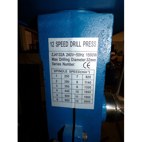 740 - TWELVE SPEED DRILL PRESS