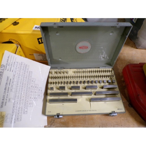 986 - SLIP GAUGE CLOCK CALIBRATING KIT