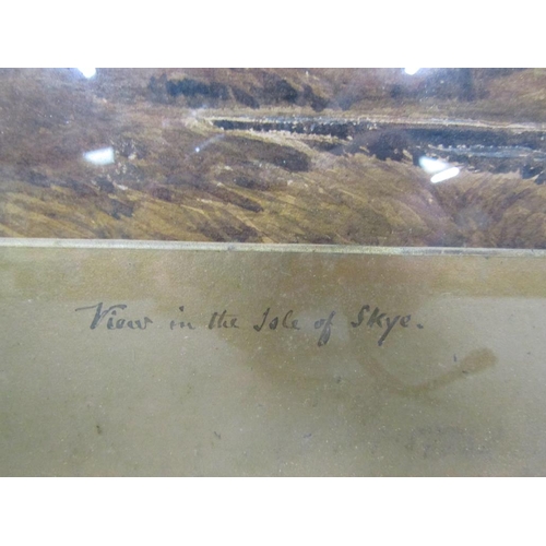 1202 - JOHN LEWIS, VIEW IN THE ISLE OF SKYE, WATERCOLOUR F/G 25 x 36 cms