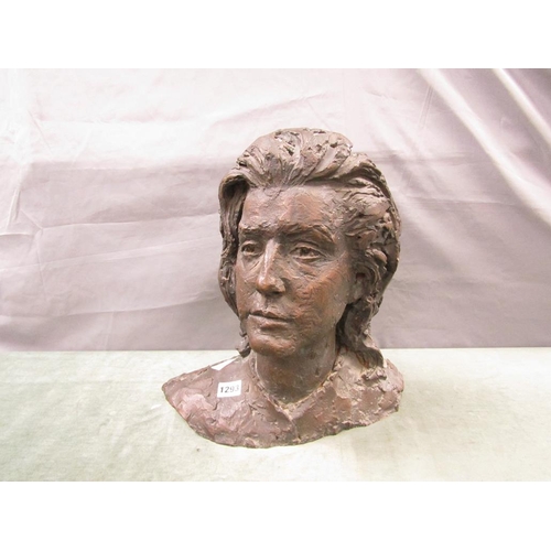 1293 - COMPOSITE BUST OF A LADY BY KARIN JONZEN - 37cms H
