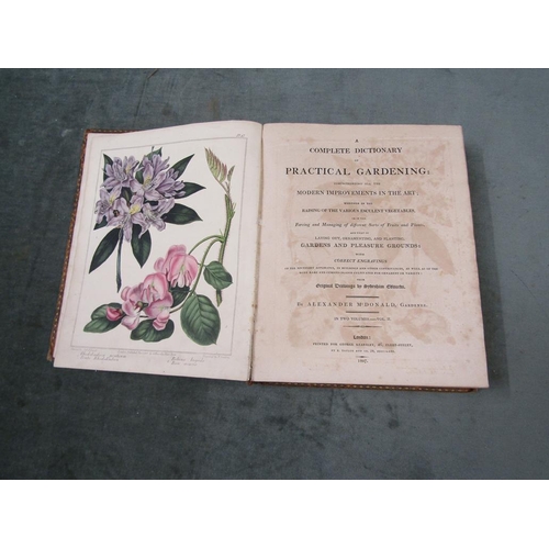 1304 - BOOK - COMPLETE DICTIONARY OF PRACTICAL GARDENING 1807