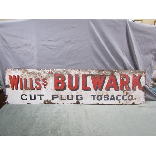 1360 - WILLS BULWARK TOBACCO SIGN - 154cms L