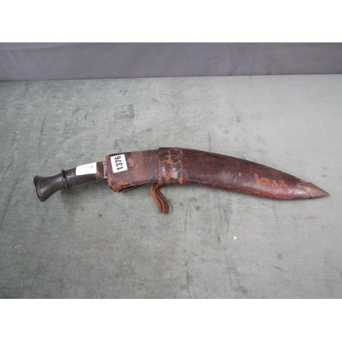 1376 - KUKRI KNIFE AND SHEATH