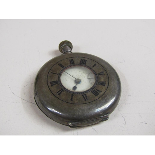 1430 - TWO VICTORIAN SILVER POCKET WATCHES AND A BRASS POCKET WATCH