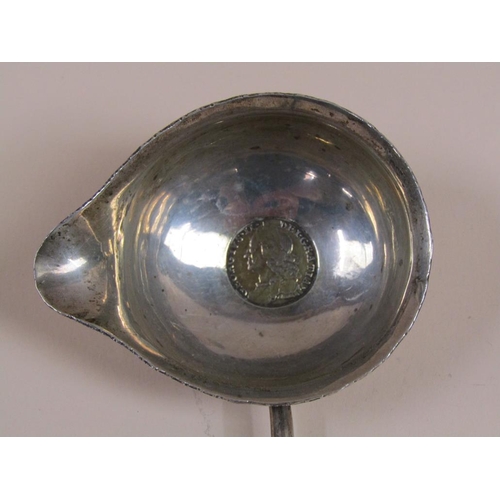 1433 - SILVER TODDY LADEL AND A SILVER RING BOX