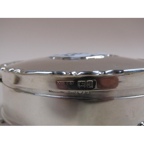 1433 - SILVER TODDY LADEL AND A SILVER RING BOX