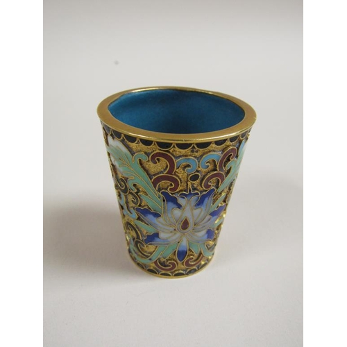 1439 - ENAMEL DECORATED CLOISONNE TOT